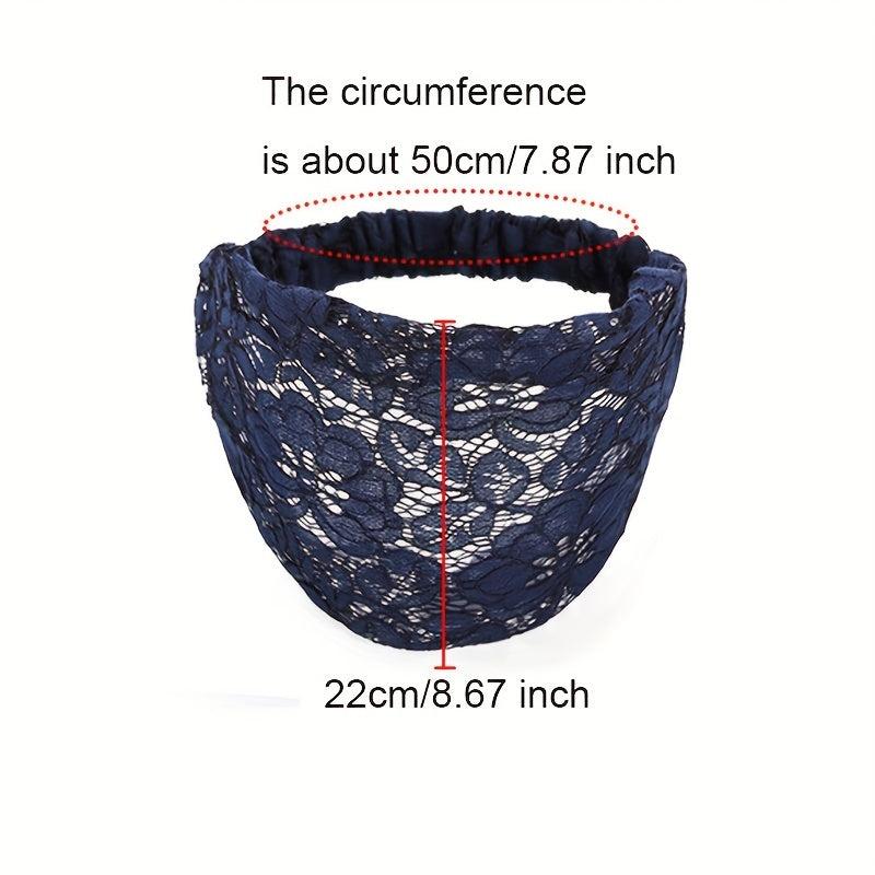Wide Lace Headband African Style Turban Hair Band