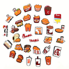 32pcs Chicken Shoes Charms Sandals DIY Accessories