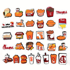 32pcs Chicken Shoes Charms Sandals DIY Accessories