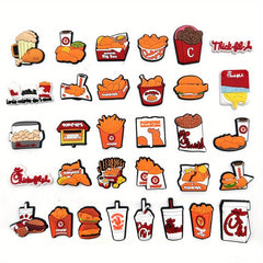32pcs Chicken Shoes Charms Sandals DIY Accessories
