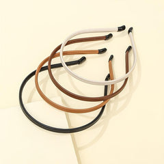 4pcs Leather Covered Headband for Women and Girls