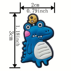16pcs Dinosaur Shoe Charm DIY Clogs Decoration Slipper Accessories