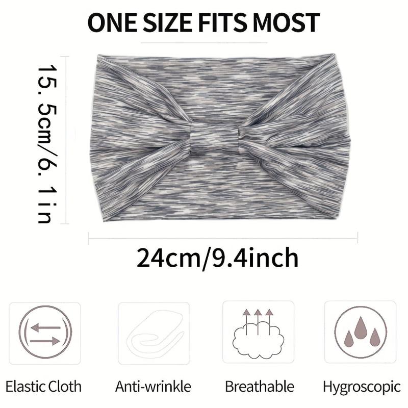 Elastic Knotted Wide Band Fitness Headband Hair Accessories