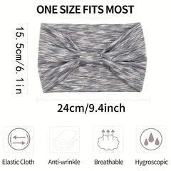 Elastic Knotted Wide Band Fitness Headband Hair Accessories