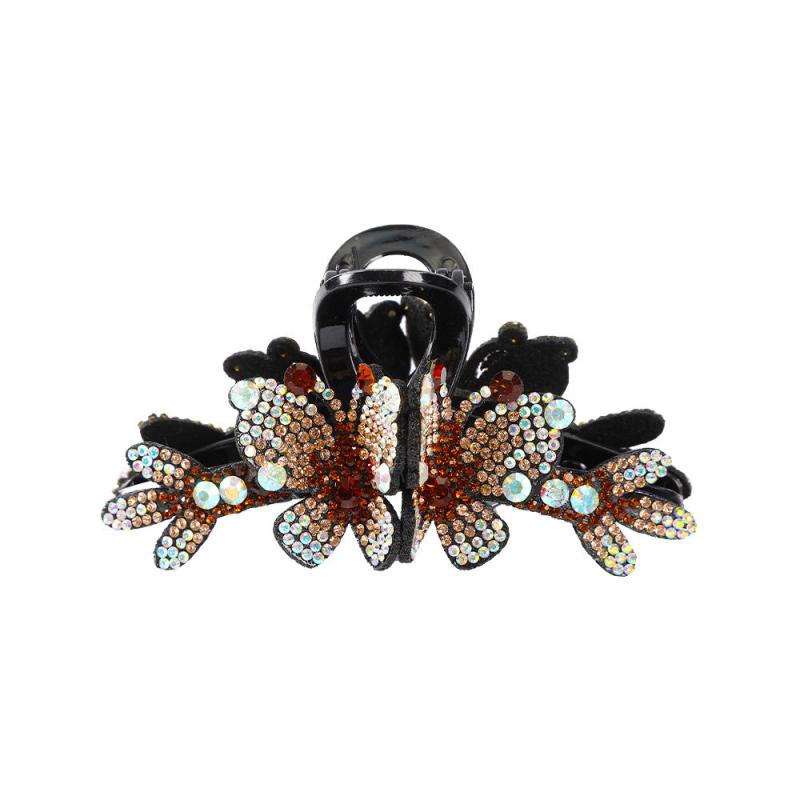 Colorful Rhinestone Butterfly Hair Claws Hair Clip
