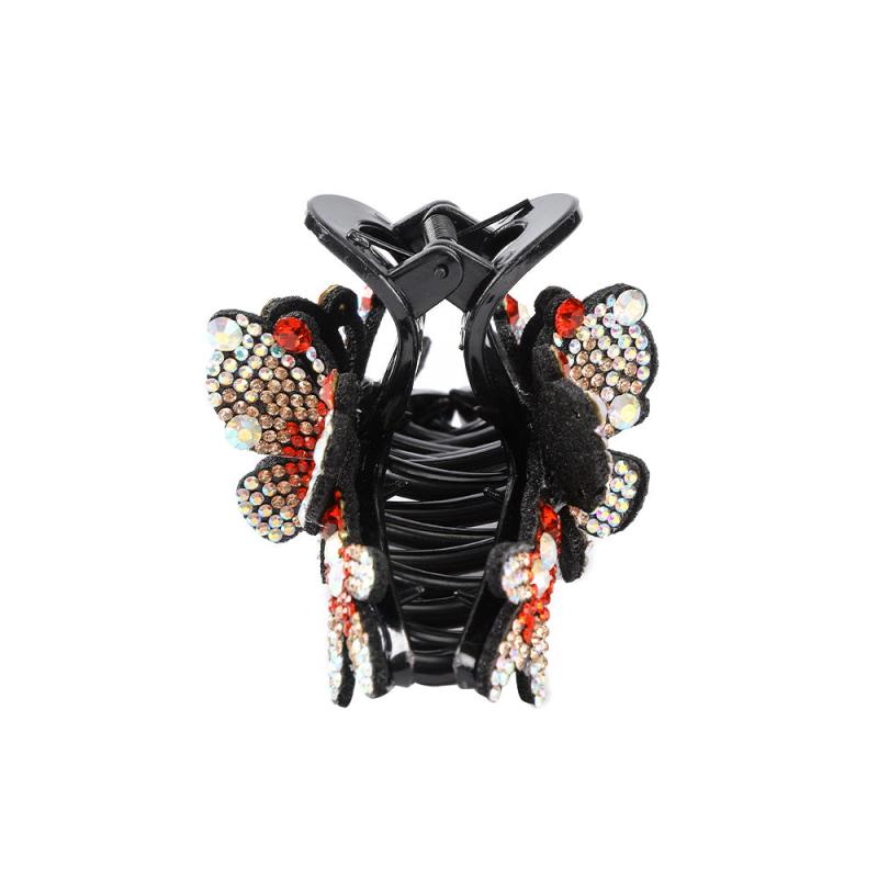 Colorful Rhinestone Butterfly Hair Claws Hair Clip