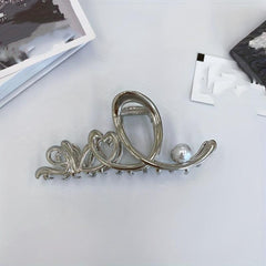3pcs Alloy Wavy Heart Shaped Hair Claw Hair Sweet Claw