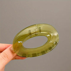 Acrylic Oval Hair Claw Back Head Shark Claw Ladies Hair Accessories Gift
