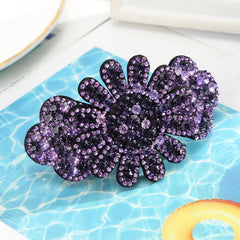 Rhinestone Hair Clips Ponytail Holder Barrette Hairgrip Flower Hair Accessories