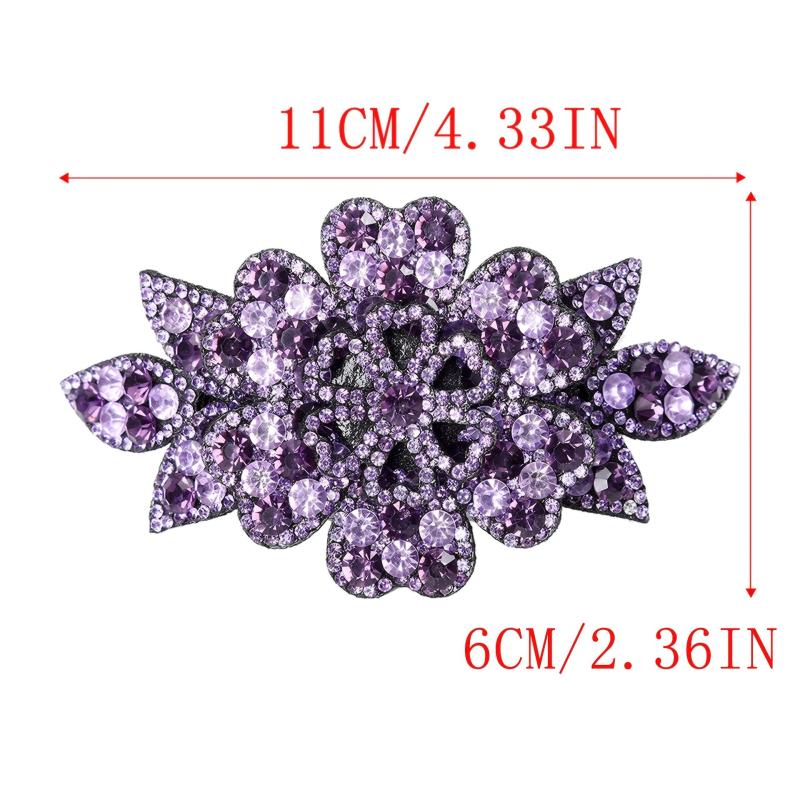 Rhinestone Hair Clips Ponytail Holder Barrette Hairgrip Flower Hair Accessories