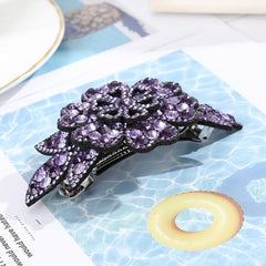 Rhinestone Hair Clips Ponytail Holder Barrette Hairgrip Flower Hair Accessories