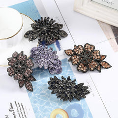 Rhinestone Hair Clips Ponytail Holder Barrette Hairgrip Flower Hair Accessories