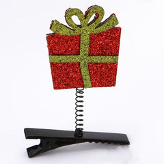Xmas Elk Barrettes Candy Cane Hairpin Santa Claus Hair Clips