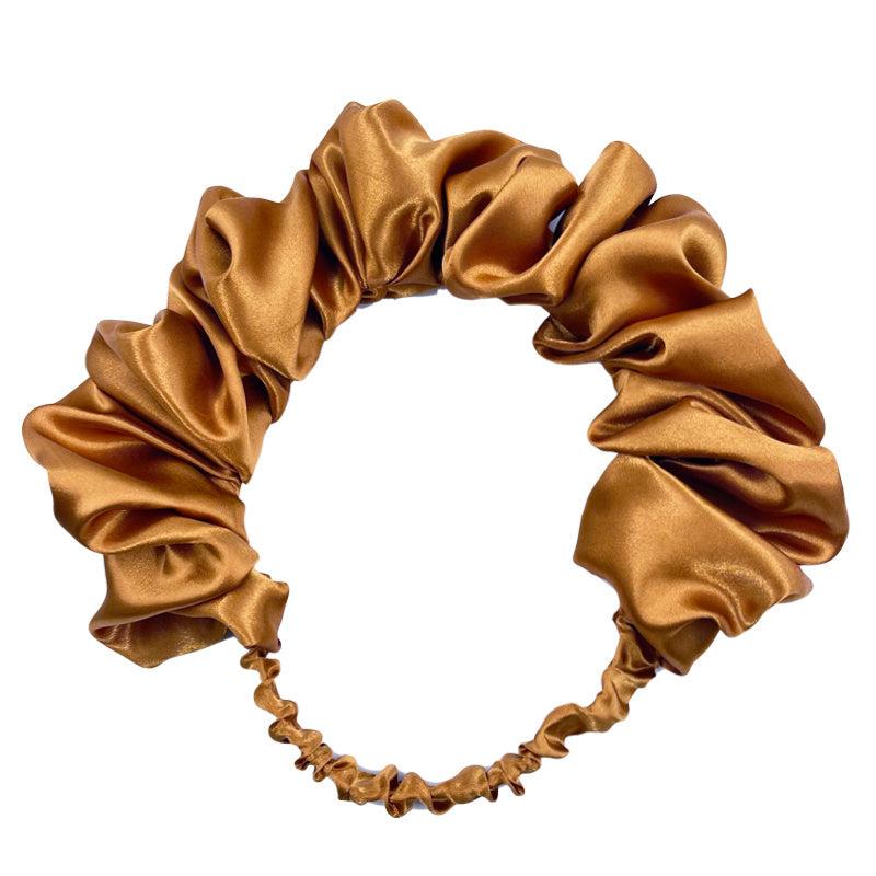 Colorful Ruched Hairband Fluffy Wide Hair Band