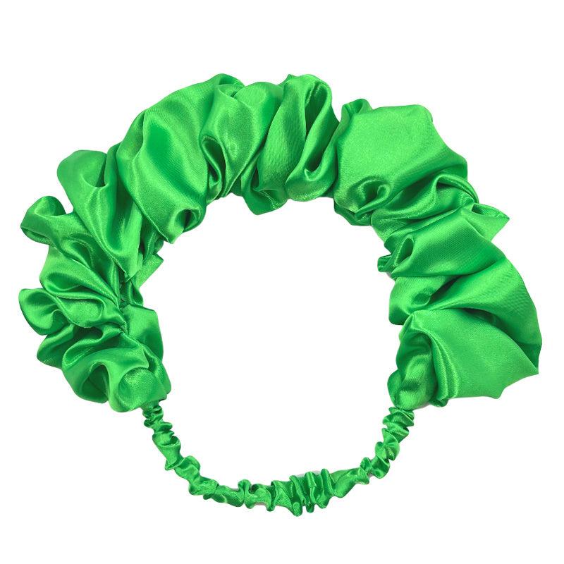 Colorful Ruched Hairband Fluffy Wide Hair Band