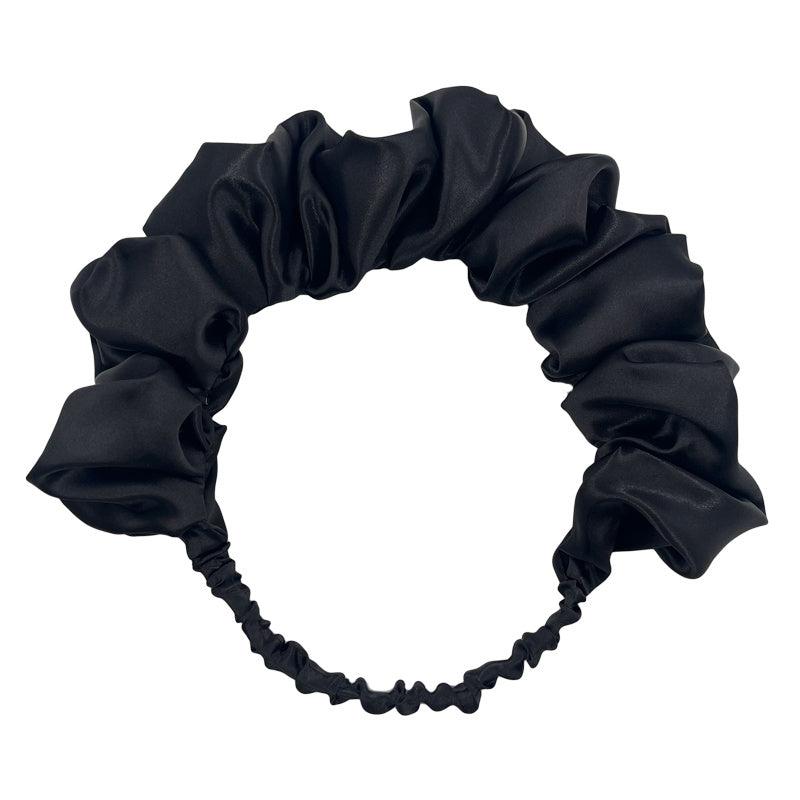 Colorful Ruched Hairband Fluffy Wide Hair Band