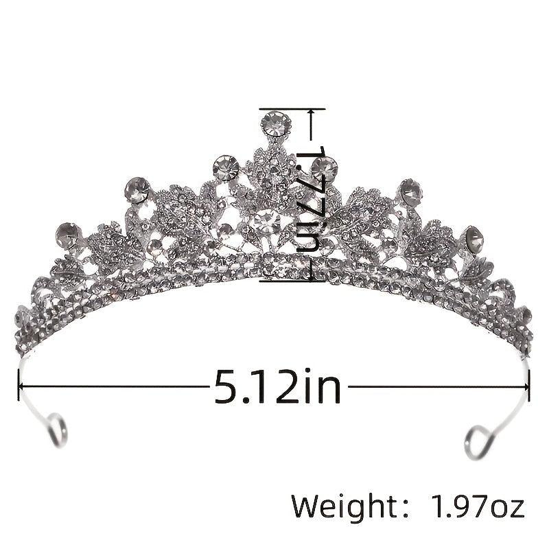 Baroque Vintage Tiara Headband Bridal Wedding Rhinestone Crown Hair Hoop