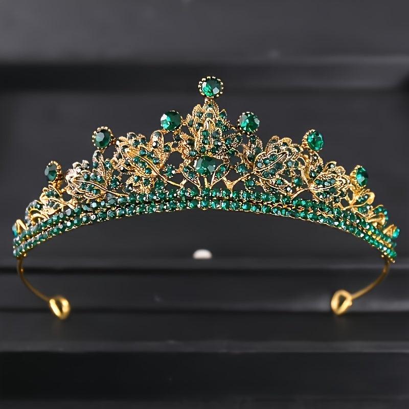 Baroque Vintage Tiara Headband Bridal Wedding Rhinestone Crown Hair Hoop