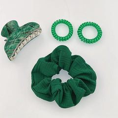 4pcs Large Fabric Scrunchie Hair Tie Hair Rope Hair Accessories