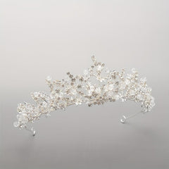 Rhinestone Crown Headdress Wedding Bridal Hair Accessory for Party Prom Birthday