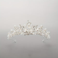 Rhinestone Crown Headdress Wedding Bridal Hair Accessory for Party Prom Birthday