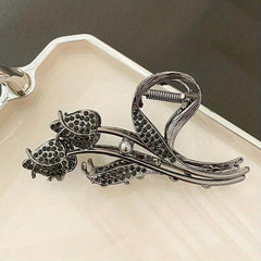 Tulip Rhinestone Shark Claw Hair Clip for Women