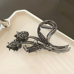 Tulip Rhinestone Shark Claw Hair Clip for Women
