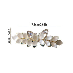 Rhinestone Butterfly Hair Clip Flower Barrette Daily Party Hair Accessories
