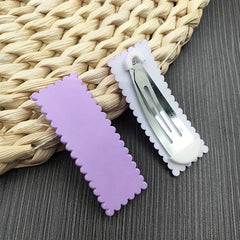 Girls Candy Snap Clip Rectangle Shaped Hair Clip Women Hair Accessories