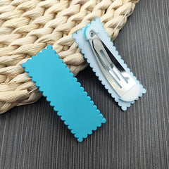Girls Candy Snap Clip Rectangle Shaped Hair Clip Women Hair Accessories