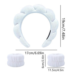 Puffy Headband Plush Hair Band Solid Hair Accessories Soft Headdress