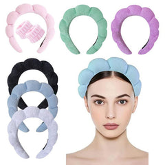 Puffy Headband Plush Hair Band Solid Hair Accessories Soft Headdress