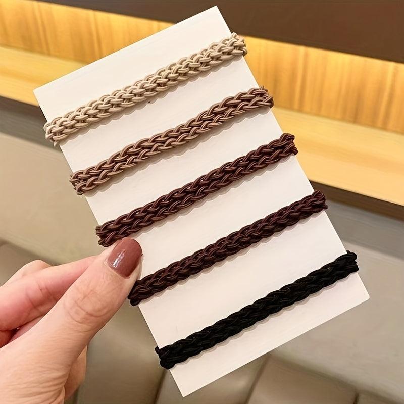 Braided Hair Tie Ponytail Holder Women Girls Hair Accessories