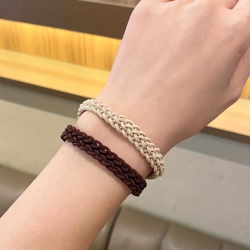 Braided Hair Tie Ponytail Holder Women Girls Hair Accessories