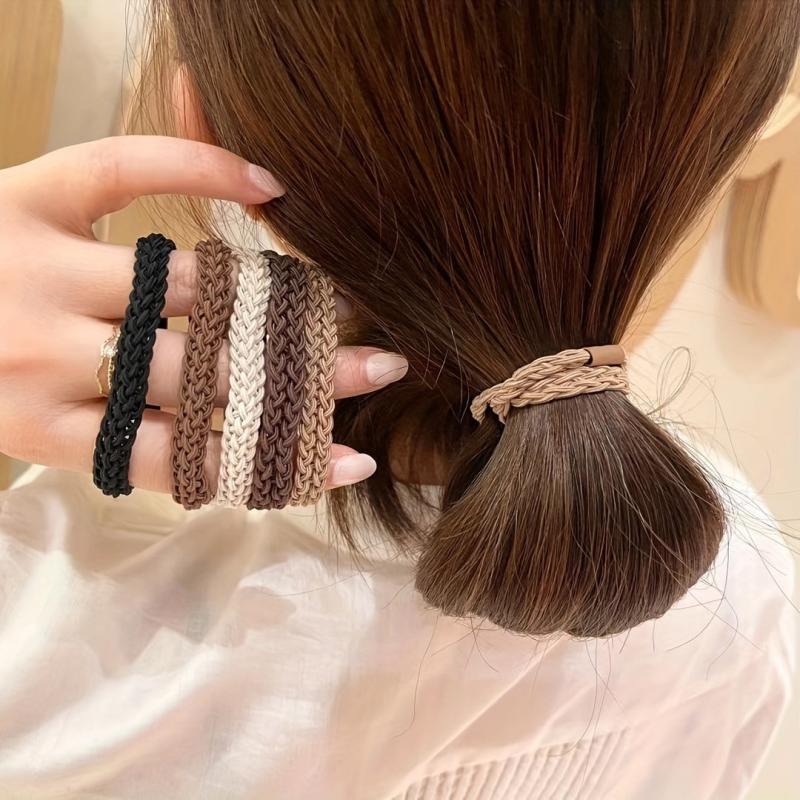 Braided Hair Tie Ponytail Holder Women Girls Hair Accessories