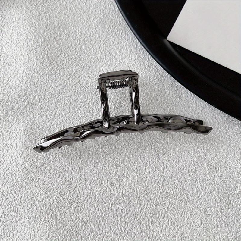 Metal Style Large Hair Claw Headwear Back Head Claw Shark Claw Hair Accessories