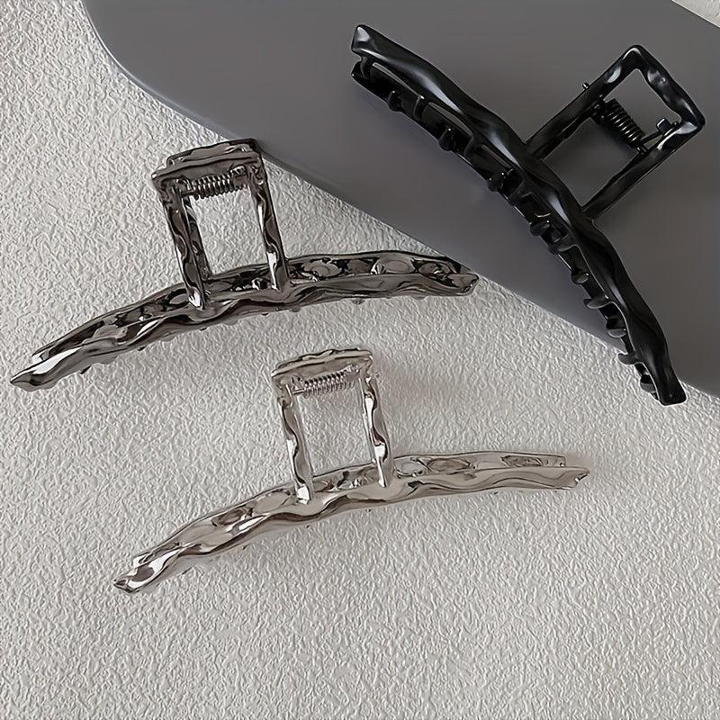 Metal Style Large Hair Claw Headwear Back Head Claw Shark Claw Hair Accessories