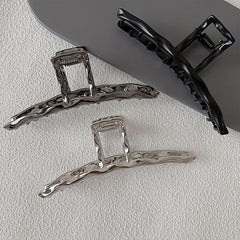 Metal Style Large Hair Claw Headwear Back Head Claw Shark Claw Hair Accessories