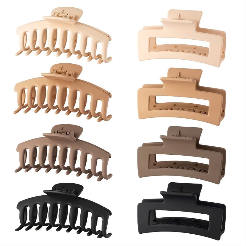 8pcs Large Shark Claw Hair Claw Ponytail Holder Hair Accessories for Women