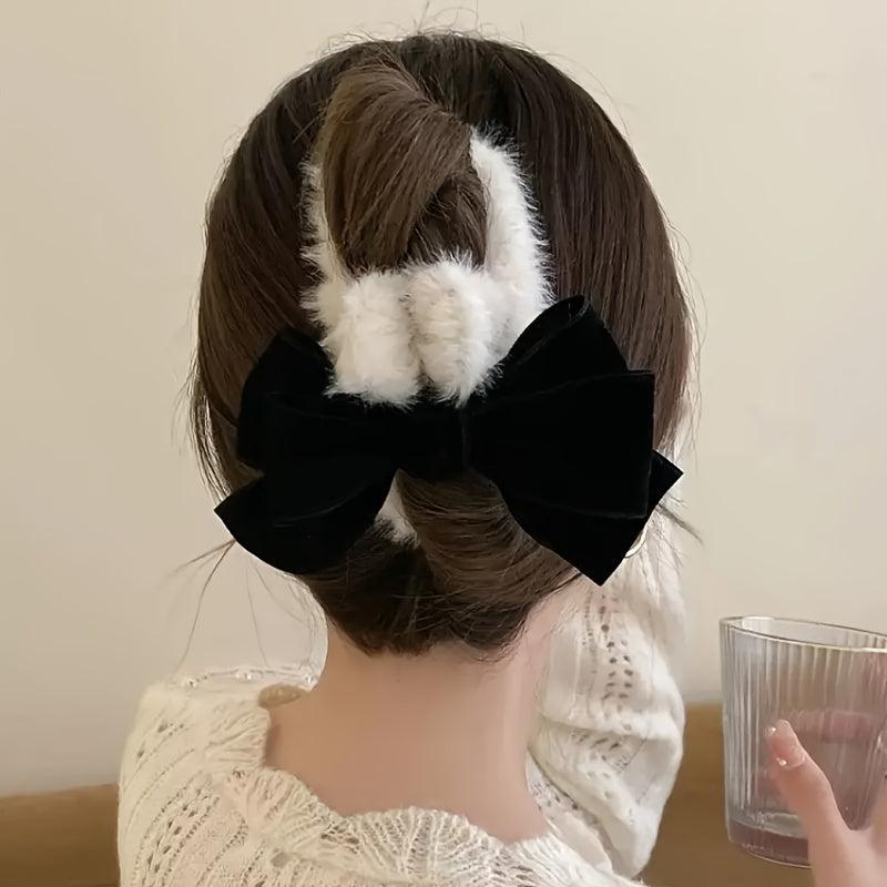 Large Bow Hair Claw Clip Sweet Grip Hair Jaw Clip Thick Hair Accessories