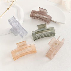 5pcs Sparkly Hair Claw Nonslip Ponytail Holder for Women Girls