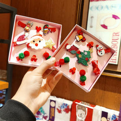 Christmas Hair Clip Girls' Headwear Small Hat Hair Clip