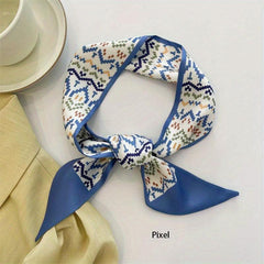 Floral Graphic Pattern Scarf Headband Long Hair Ribbon Bands