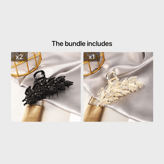 Rhinestone Metal Hair Clips Strong Hold Grip Hair Jaw Clip
