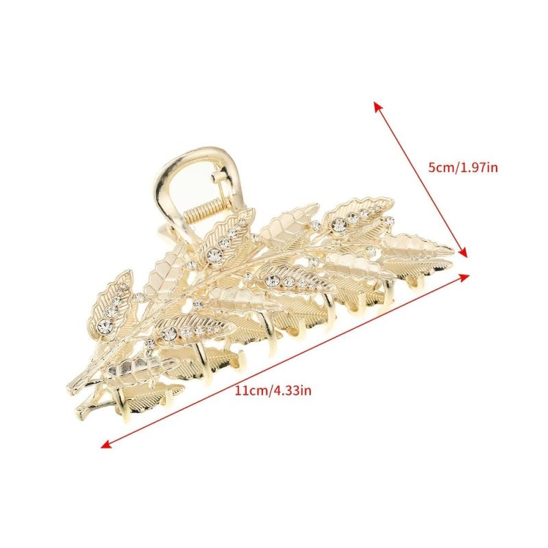 Rhinestone Metal Hair Clips Strong Hold Grip Hair Jaw Clip