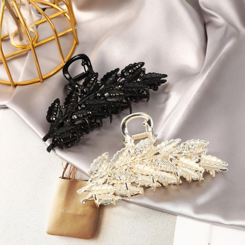 Rhinestone Metal Hair Clips Strong Hold Grip Hair Jaw Clip