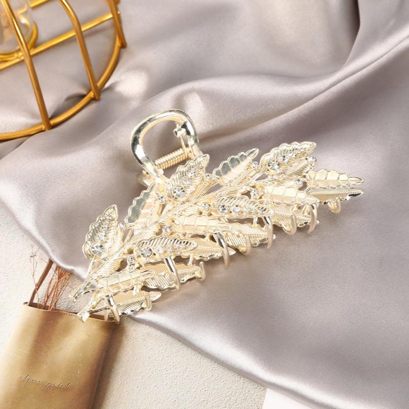 Rhinestone Metal Hair Clips Strong Hold Grip Hair Jaw Clip