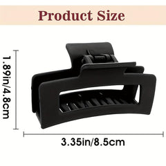 Matte Hair Claw Clip Large Hair Claw For Thick Long Hair Nonslip Ponytail Holder