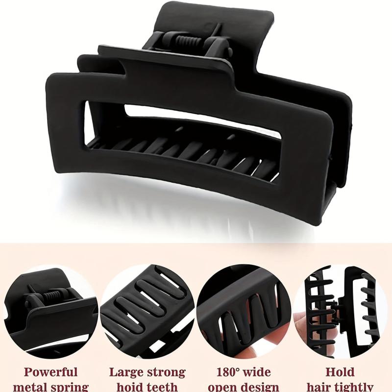 Matte Hair Claw Clip Large Hair Claw For Thick Long Hair Nonslip Ponytail Holder