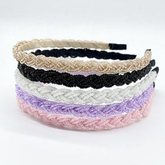 5pcs Beaded Twist Headband Vintage Party Hair Accessories